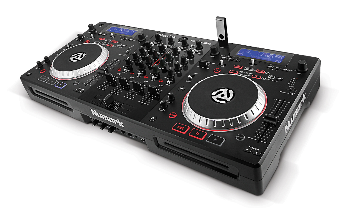 Alat DJ Allinone DJ Controller & Player Numark Mixdeck Quad
