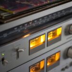 hi-fi, radio, vinyl records