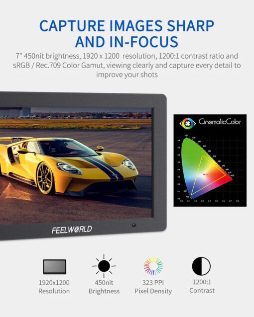 Feelworld T7 PLUS 7 Inch Camera Monitor - Image 3