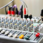 White and Gray Audio Mixer
