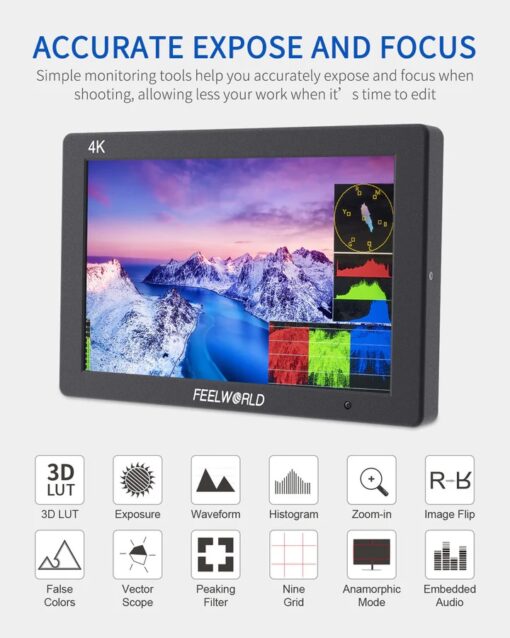 Feelworld T7 PLUS 7 Inch Camera Monitor - Image 4