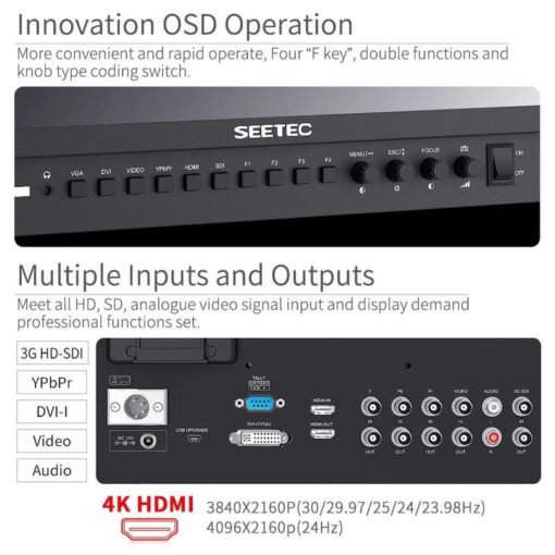 Feelworld SEETEC P173-9HSD Broadcast Monitor - Image 3