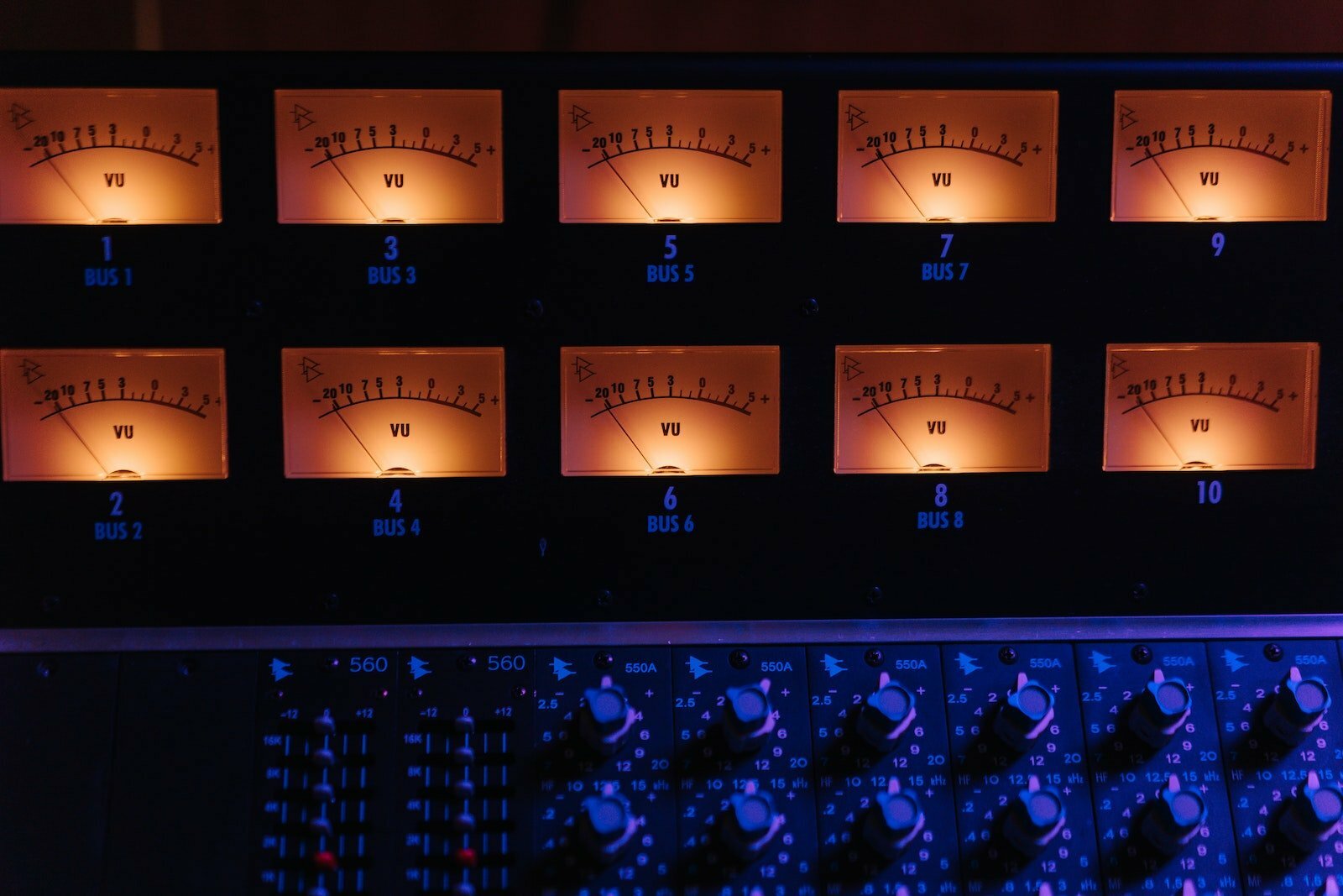 Backlit Analog Meters