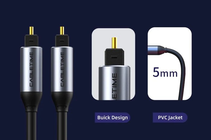 Cabletime Toslink Audio Cable - Image 3