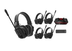 CKMOVA Full Duplex Wireless Intercom System - Dual Ear Headset