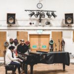 man playing piano