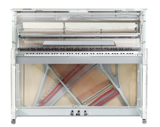 Chloris Custom Transparent Upright Piano HU-125A - Image 2