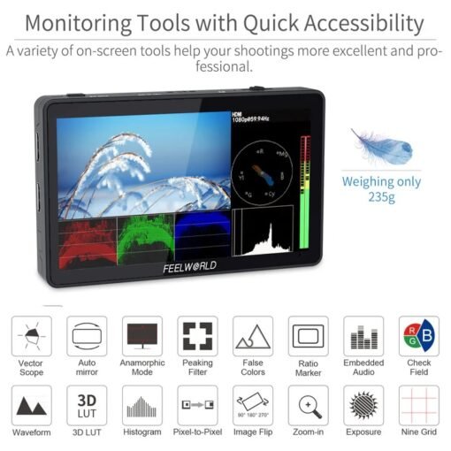 Feelworld F6 Plus 6inch Touchscreen 3D LUT - Image 2