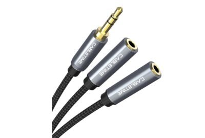 Cabletime AUX 3.5MM Male to 2RCA Female Audio Cable Y Adapter