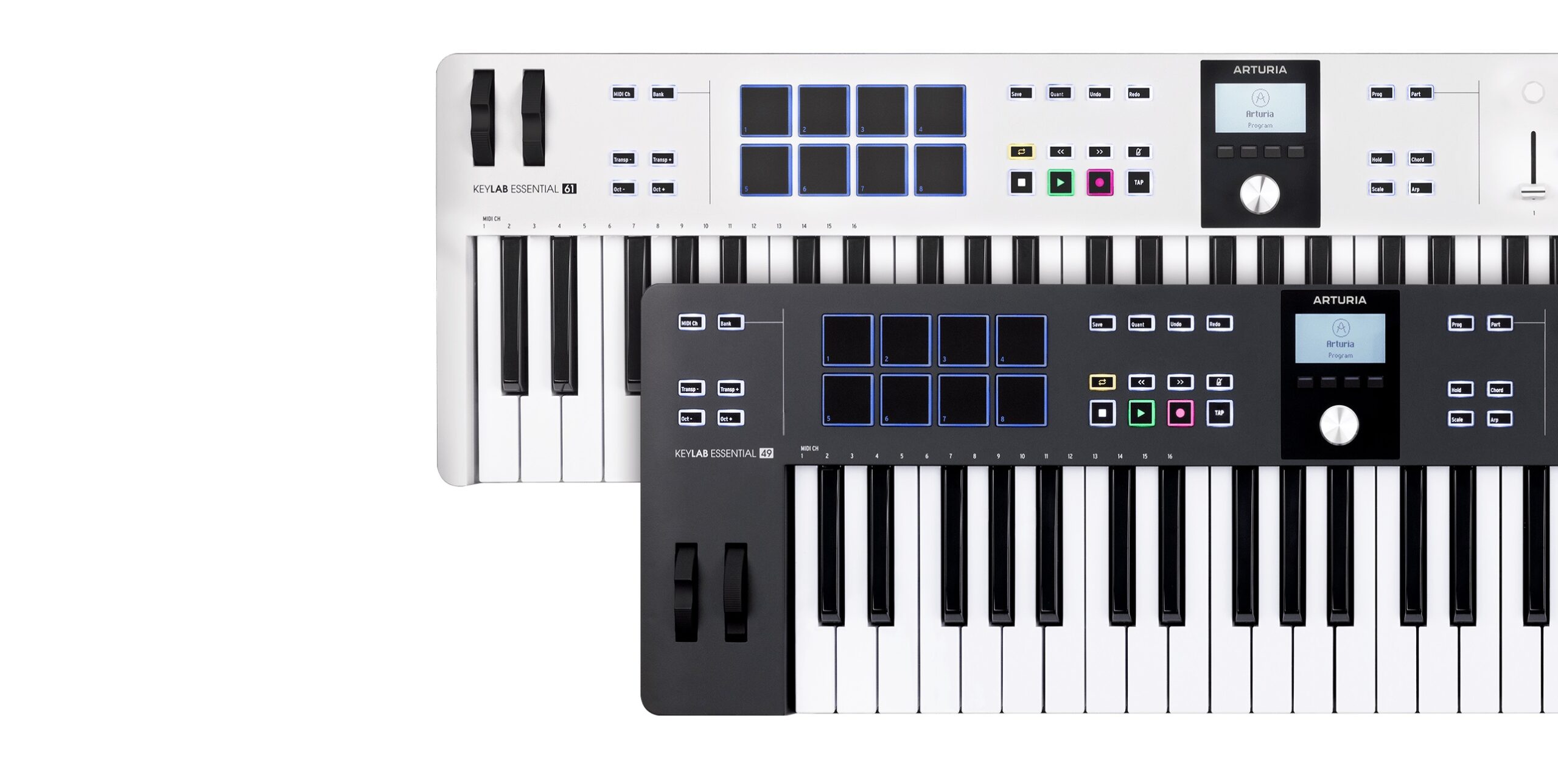 Arturia KeyLab Essential mk3 — 61 Key USB MIDI Keyboard Controller with  Analog Lab V Software Included